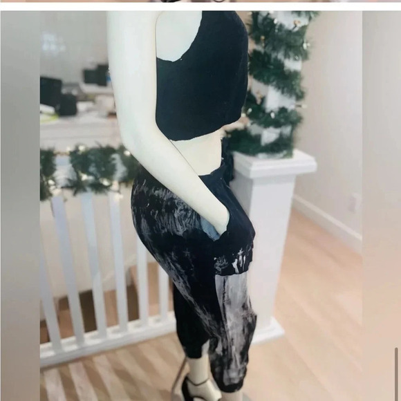 FP Beach Kai Black Cardigan Sweater crop Tank Button Detail Size S/P - Picture 2 of 10